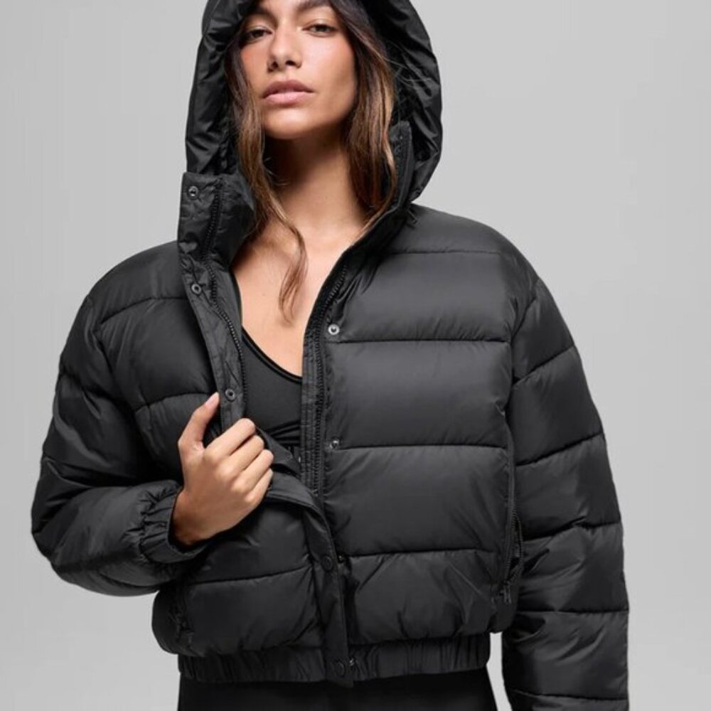 New ALO Aspen Love Black Down Jacket (Size: M) ✨✨